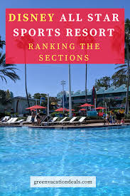 Disney All Star Sports Resort Reviews Ranking The Sections Green Vacation Deals In 2020 Disney Hotels Walt Disney World Vacations Disney World Vacation