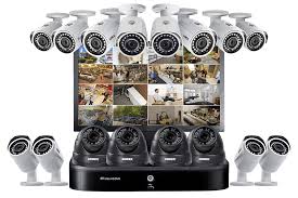 A security camera system records video footage of your home and property that you can view on a smartphone, tablet, or computer from anywhere you have an internet connection. Complete Security Camera System With 16 Channel 4k Dvr Twelve 1080p Outdoor Bullets Four 1080p Motororized Varifocal Domes And Monitor Lorex