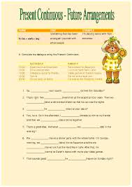 Present Continuous Future Arrangements Worksheet Mandarin Lessons English Lesson Plans Present Continuous Worksheet