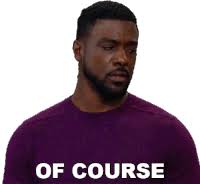 Of Course Calvin Payne Sticker