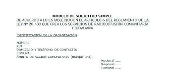 En la siguiente tabla podrá descargarse los siguientes documentos. Modelo De Solicitud Simple Ejemplo De Solicitud Simple