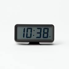 Preview and download alarm clock font. Digital Clock S With Alarm Oc273k Black Muji