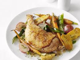Roast Chicken With Spring Vegetables Food Network Kitchen Food Network Food Network Recipes Spring Vegetables Recipes Vegetable Recipes
