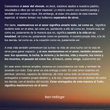 Conocemos El Amor Del Vinculo Es Decir Estamos Atados A Nuestros Padres Vinculados A Ellos Por Un Amo Significado De Amor Constelaciones Familiares Decir No