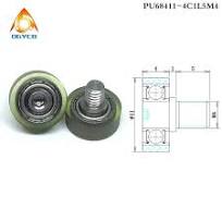 16 mm Polyurethane Bolt Bearing Pulley for PU Cabinet Roller with PU Screw  Shaft - 1 Piece