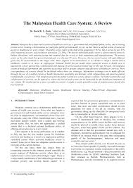 Ward charges, deposits & discharge. Pdf The Malaysian Health Care System A Review