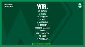 Eduardo dos santos haesler, 22, aus deutschland sv werder bremen, seit 2020 torwart marktwert: Sv Werder Bremen On Twitter Unsere Startelf Zum Duell Mit Hannover96 Auf Der Bank Dos Santos Haesler Toprak Pudic Und Nawrocki Hier Geht S Zum Stream Prasentiert Von Werder Strom Https T Co Phbkgzqsog