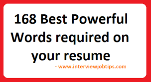 168 best powerful words required on
