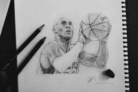 Kobe Bryant Kobebryant Portraitdrawing Art Artideas Pencil Sketching Blackandwhite Portrait Drawing Drawings Sketches