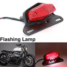 Motorcycle Taillight Motorbike Rear Stop Lamp Brake Light Cafe Racer Flash Lamp Shopee Malaysia