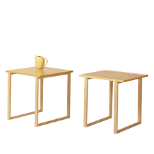 Pair Of Birch Bedside Tables In 2020 Wood Bedside Table Bedside Table Table
