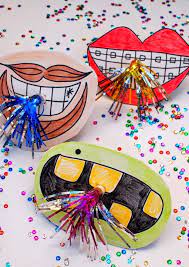 New Years Eve Party Horns New Year S Party Horn Photo Props New Year S Eve Crafts Kids New Years Eve New Years Eve Decorations