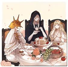 miquella, dark sun gwyndolin, and lothric (elden ring and 3 more) drawn by  donar0217 | Danbooru