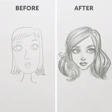 How To Draw Faces For Beginners Part Two Video Art Drawings Sketches Simple Pencil Art Drawings Art Drawings Sketches