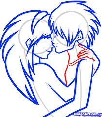 Image result for autumn kissing loves drawing pictures