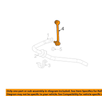 GM OEM Stabilizer Sway Bar-Rear-Link 88965470