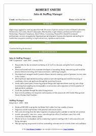 Staffing Manager Resume Samples Qwikresume