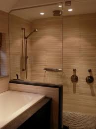 You Won T Really Need A Reason To Take A Shower In This Masterfully Designed Bathroom The Shower Features Two Brown Tile Bathroom Brown Bathroom Tile Bathroom