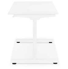 Pour un gain de place sur le bureau! Bureau Assis Debout Droit Stand Up Blanc Reglable En Hauteur 140x70 Cm