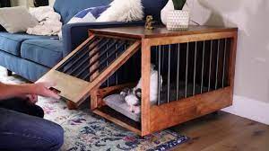 Quality * 1 2 3. Diy Dog Crate End Table Youtube
