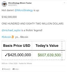 Bitcoin prices have experienced some notable gains lately, breaking through $10,000 yesterday and then continuing to rally. Bitcoin Price Surges To 2020 High Of 15 960 Microstrategy Sees 182 Million Increase Blockchain News