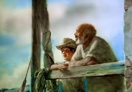 The old man was thin and gaunt with deep wrinkles in the back of his neck. An Oscar Winning Animation Of Ernest Hemingway S The Old Man And The Sea Painted On 29 000 Frames Of Glass Open Culture