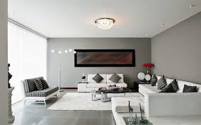 The design is fantastic also because of the existence of a chair in the same color with the accent wall paint. Download Wallpapers Gray Walls In The Living Room Modern Interior Design Minimalism In The Interior Gray Marble Floor In The Living Room White Leather Sofa Zebras Figures Stylish Interior Design For Desktop