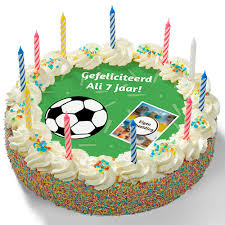 Kinderslagroomtaart Voetbal