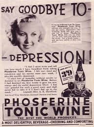 social media authenticity and mental health - vintage depression ad 1939