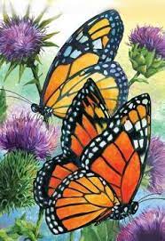 Butterflies Are Free 6 Monarchs 117 Pieces Butterfly Art Painting Butterfly Painting Butterfly Art
