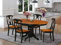 A dining room table is more than a place to eat, it's a place where friends and family gather. 5 Pc Dining Room Set Oval Dining Table In Conjuction With 4 Dining Chairs Buy Online In Maldives At Maldives Desertcart Com Productid 82115318