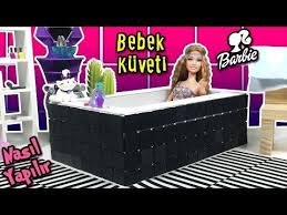 Barbie Banyo Kuvet Yapimi Kendin Yap Barbie Bebek Evi Esyalari Oyuncak Yap Youtube Barbie Barbie Bebekler Bebek Evleri