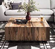 Malcolm 40 square coffee table. Solid Wood Square Coffee Table Pottery Barn