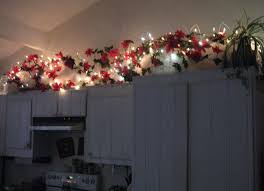 Above The Cabinets At Christmas Decorating With Christmas Lights Christmas Decor Diy Decor