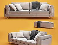 Made using hair and fur: Indivi 2 Sofa 3d Model 55 Free Download On Behance