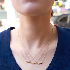 Product details 14k yellow or white gold mama measures just under ¾ inch across available in 16 or 18 inch length 14k Gold Use Your Words Cursive Mama Necklace Elliot Young Fine Jewelry Wolf Badger