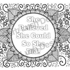 Let your imagination run wild. A4 Print At Home Mindfulness Colouring Sheet With Motivational Quote 3 Conscious Crafties