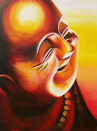 Laughing Buddha By Laurenball Laughing Buddha Painting Buddha Painting Buddha Art Buddha Painting Canvas