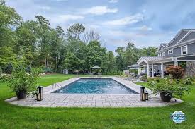 The Pool Boss On Instagram The Ever Trending Rectangle Pool Here We Showcase The Opulence A Rectangle With A Stage Width S Rectangle Pool Pool Pool Designs