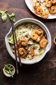 Saucy Garlic Butter Shrimp With Coconut Milk And Rice Noodles Half Baked Harvest Recipe Half Baked Harvest Recipes Shrimp Coconut Milk Harvest Recipes