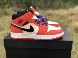 Black And Orange Air Jordan 1 Mid Pin On Jordan 1