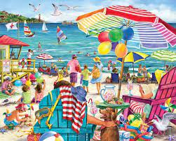Whether the skill level is as a beginner or something more advanced, they're an ideal way to pass the time when you have nothing else to do like waiting in an airport, sitting in your car or as a means to. Day At The Beach Jigsaw Puzzle 1000 Piece Jigsaw Puzzles Amazon Canada