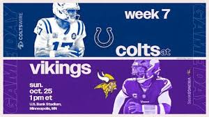NFL Week 7: Minnesota Vikings vs Indianapolis Colts Live NFL Football Game On TV Channel 2026