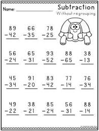 Take a look at our double digit subtraction worksheets to help your child learn and practice their subtraction skills with regrouping. 2 Digit Subtraction Without Regrouping Worksheets First Grade Math Worksheets 2nd Grade Math Worksheets 3rd Grade Math Worksheets