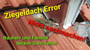 Stein auf stein zum neuen dach. Error Ziegeldach Bauherr Deckt Sein Dach Selbst Youtube