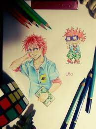Chuckie Finster In Anime Style Rugrats By Gabriel Roberto Cartoon Art Rugrats Preciso fazer minha versão em 3d. chuckie finster in anime style
