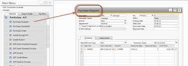 With purchase orders you can easily track outstanding orders and accounts payable for your business. Sap Business One Version 9 Purchase Order Requisition