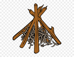 Using a match, light the tinder in the center of the teepee and the fire will slowly ignite the rest of the wood. Camp Fire Clipart Apoy Teepee Campfire Diagram Png Download 255890 Pinclipart