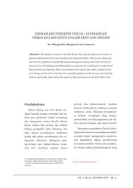 Pengelola pasar modal dan aspek yang harus ada desember 29th, 2016, 9:35 am. Pdf Memahami Persepsi Visual Sumbangan Psikologi Kognitif Dalam Seni Dan Desain