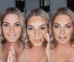 Before and after Cheetah HAC plus bronzer tutorial